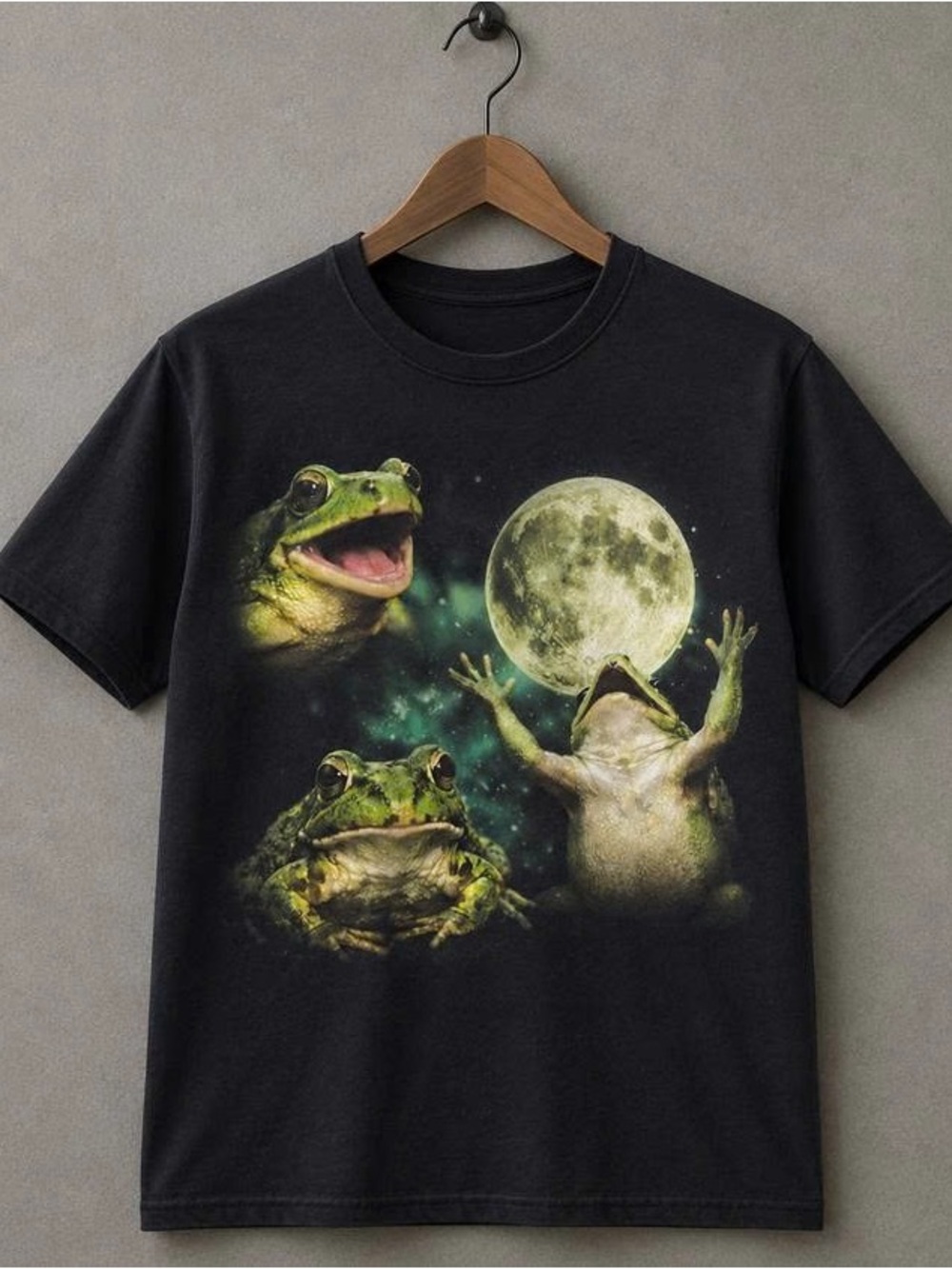 Black Frog Moon Graphic Tee -